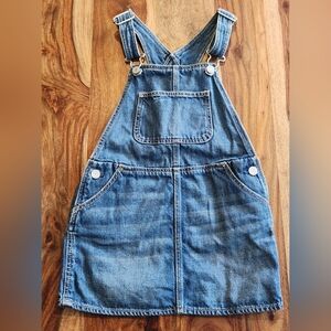 GAP Blue Overall Casual Dress with Adjustable Straps